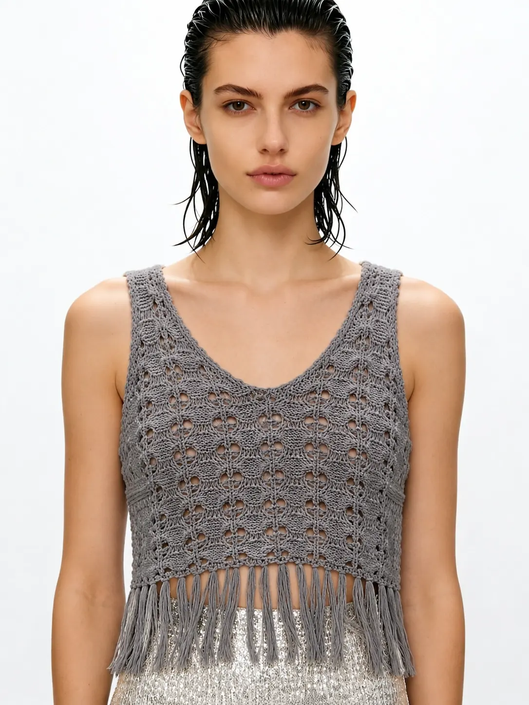 sleeveless knit vest main image