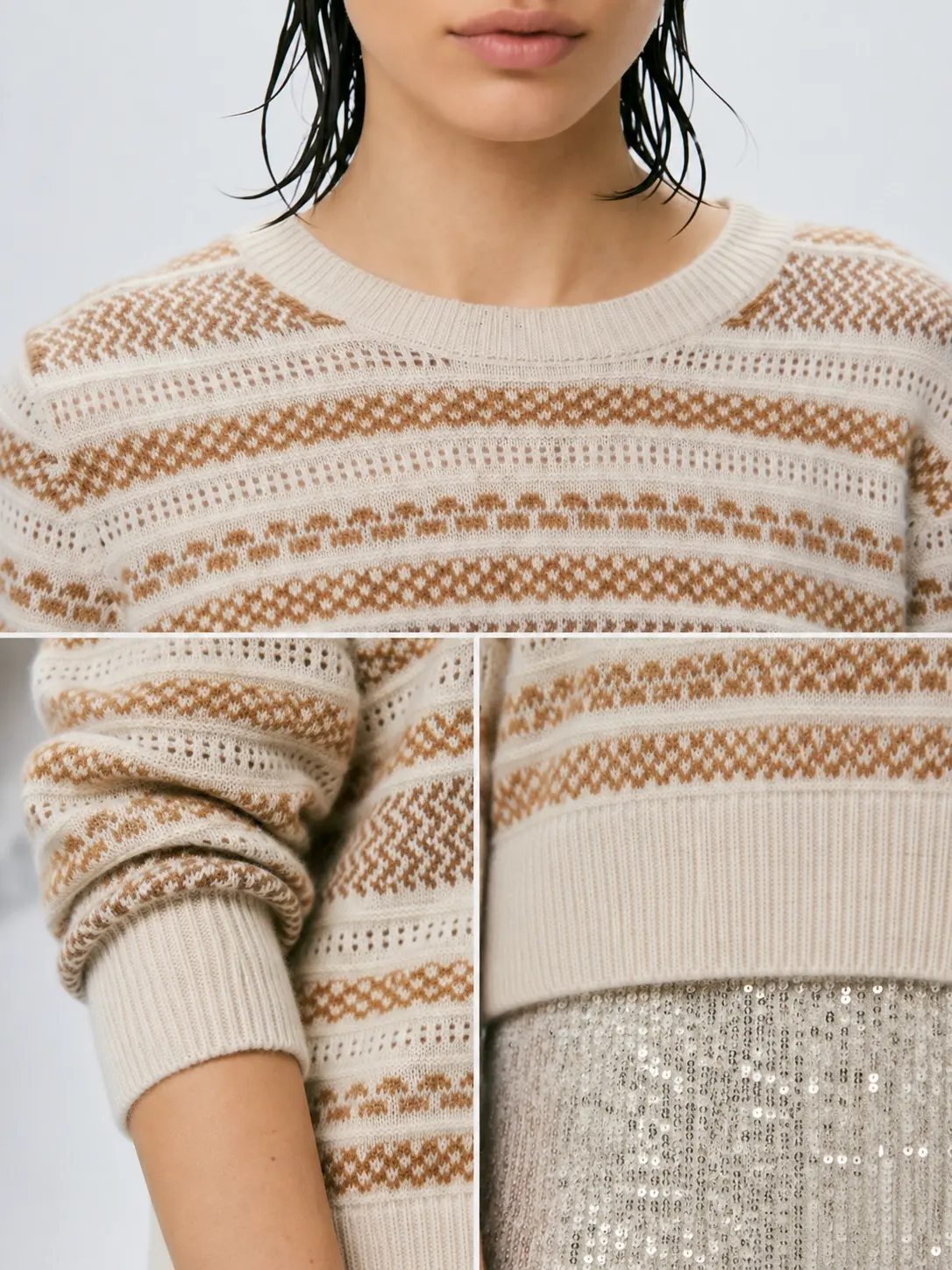lightweight soft pullover ribbed details
