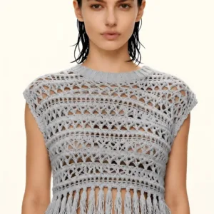 tassel floral knit main image