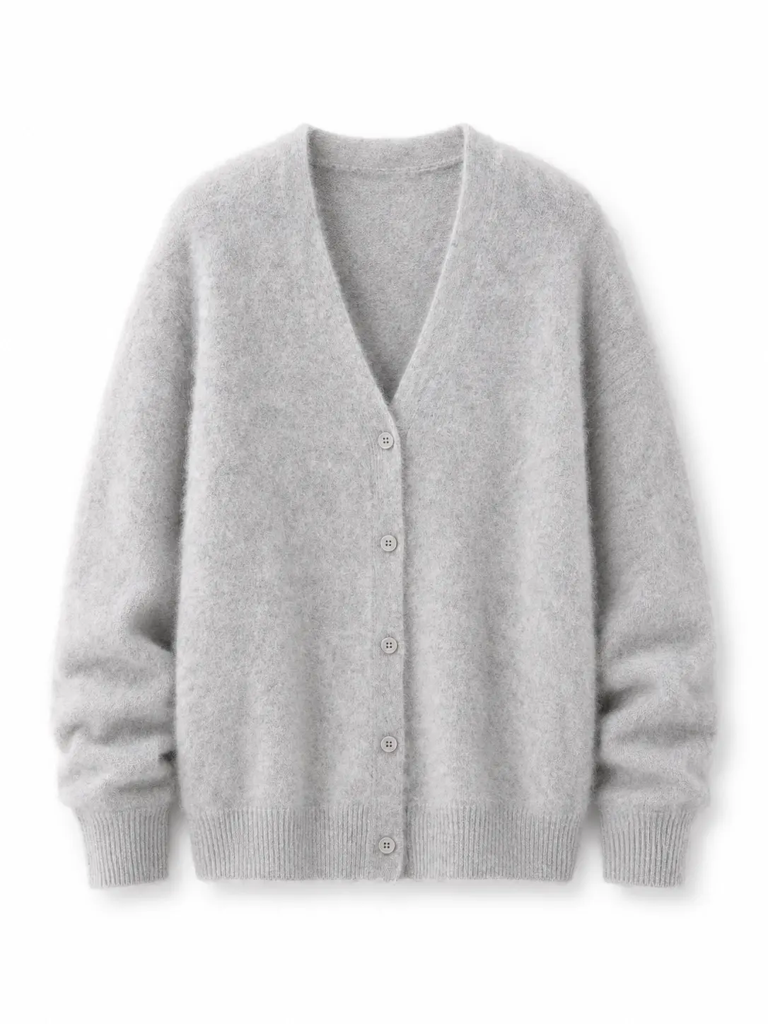 wholesale of grey knitted cardigan sweater