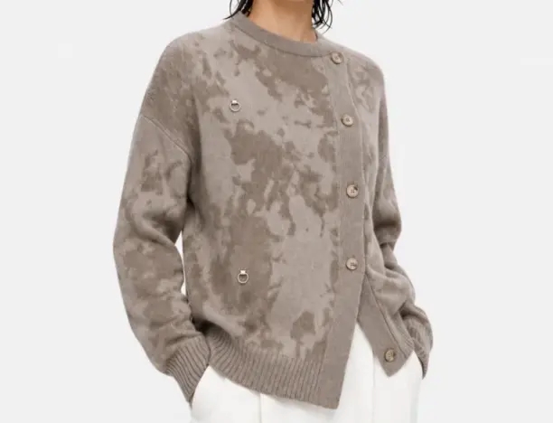 artistic metal-embellishment knitwear side view